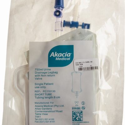 750ml Urine Drainage Leg Bag With 6cm Tube