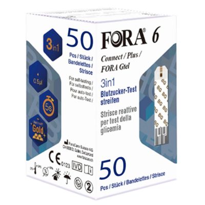 Fora 6 3 In 1 (bg/hct/hb) Strips 50's