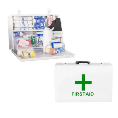 Regulation 7 First Aid Kit (5-50 Persons) in White Metal Box