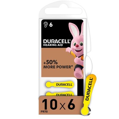 Duracell Hearing Aid Batteries Size 10-6s