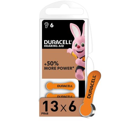 Duracell Hearing Aid Batteries Size 13-6's