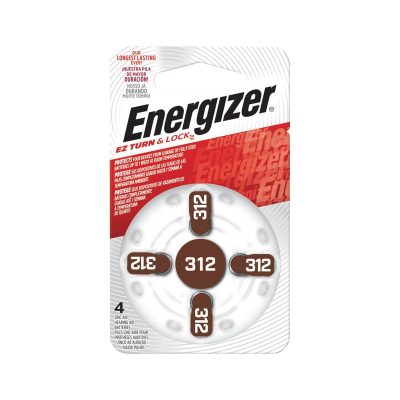 Energizer Batteries Hearing Aid Size 312-4's