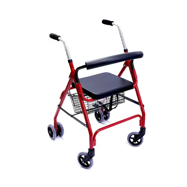 Rollator 4 Wheel Elite Push Down Brake