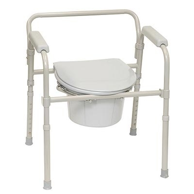 Steel Folding Commode Without Wheels
