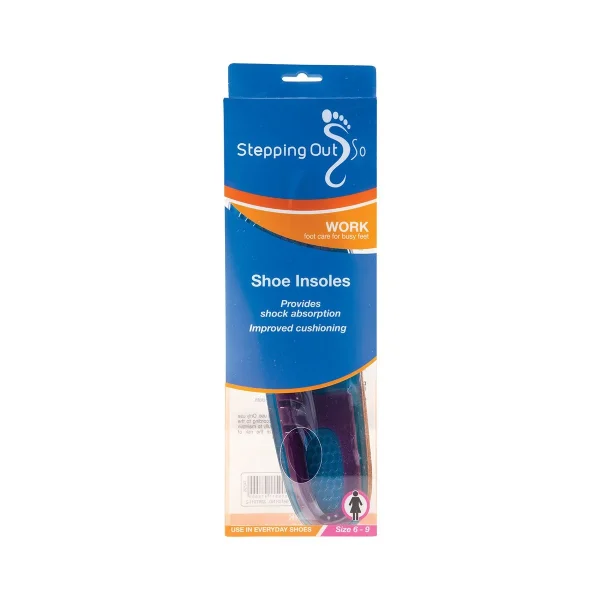 Stepping Out Gel Shoe Insole 2 Col Lady