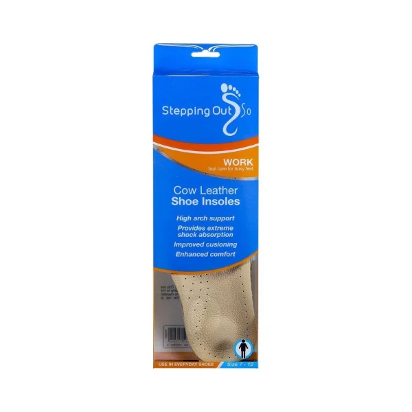 Stepping Out Insole Cow Leather Men Size 7-12