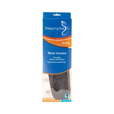 Stepping Out Rubber Shoe Insole Men Size 7-11