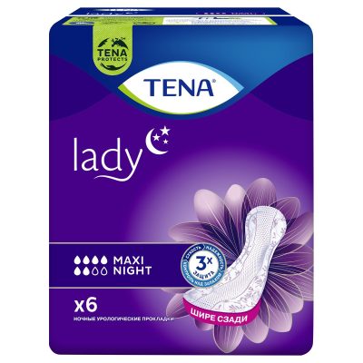 Tena Lady Pads Maxi Night 6's